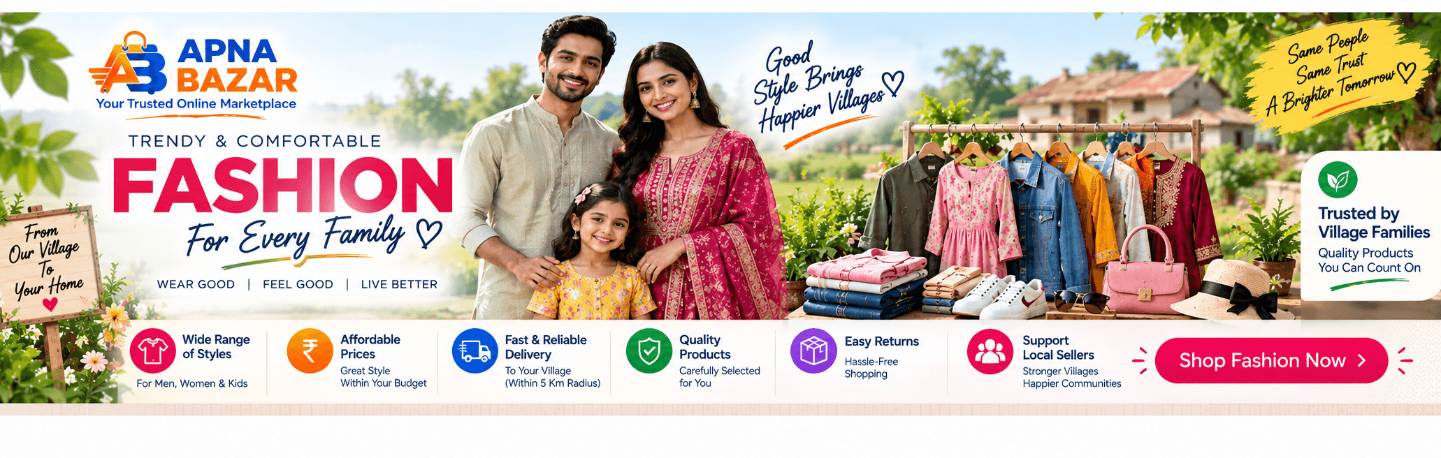 APNA BAZAR Fashion banner