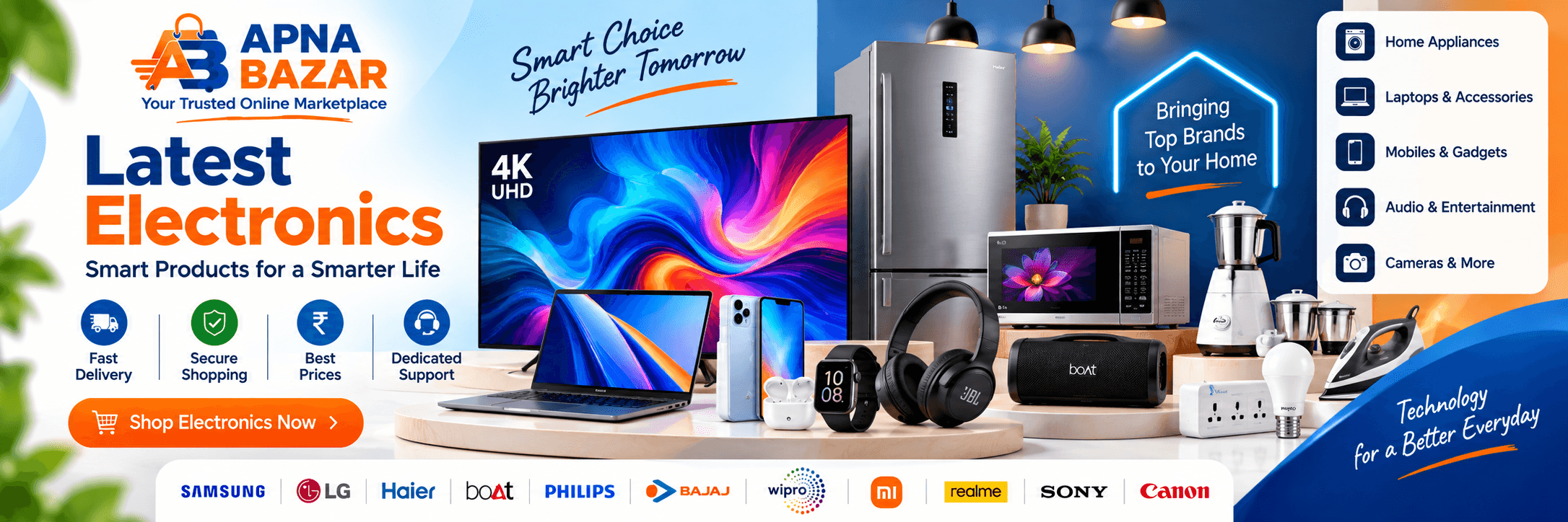 APNA BAZAR Electronics banner