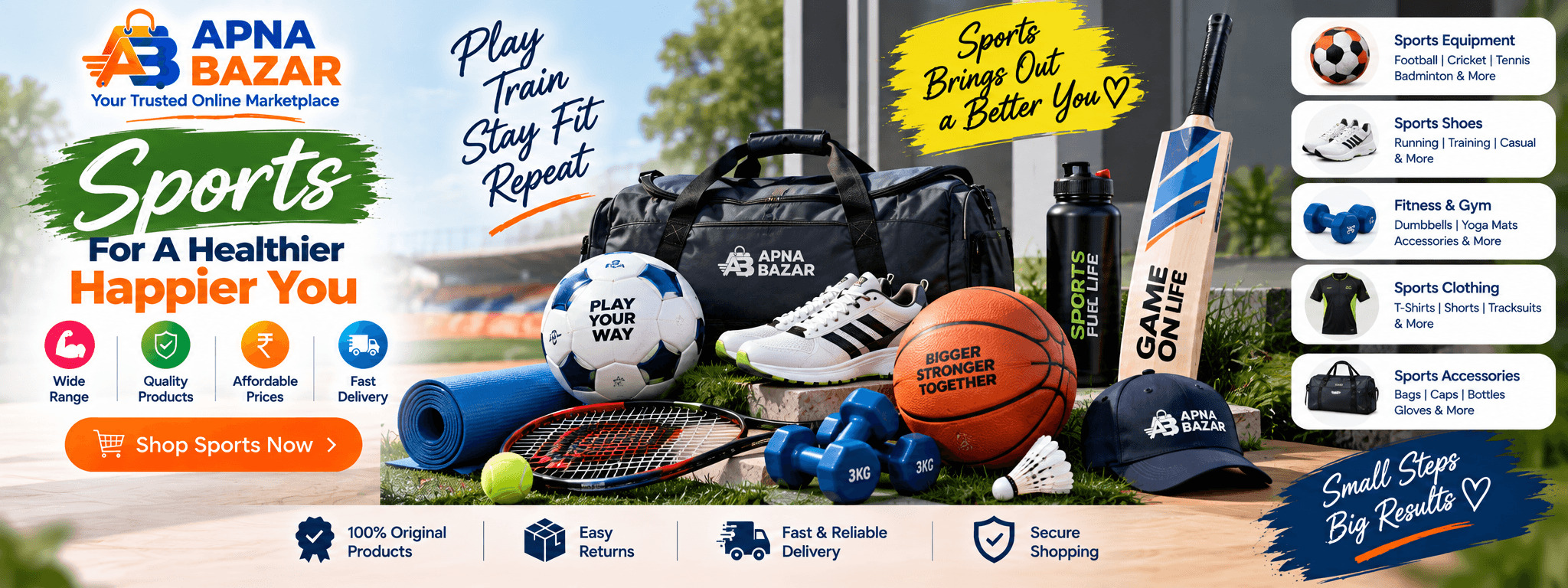 APNA BAZAR Sports banner
