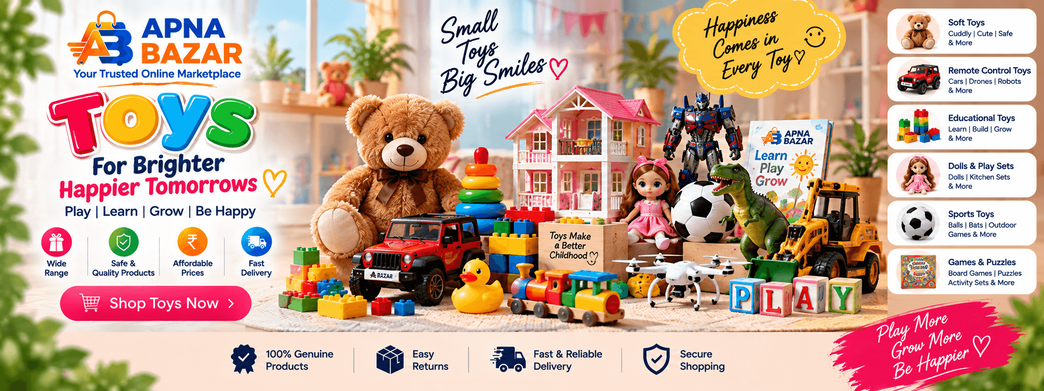 APNA BAZAR Toys banner